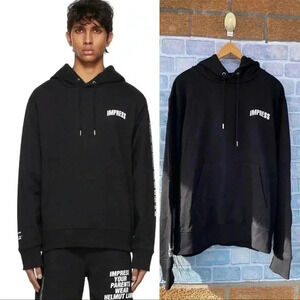 Helmut Lang Impress Logo Hoodie unisex M/L